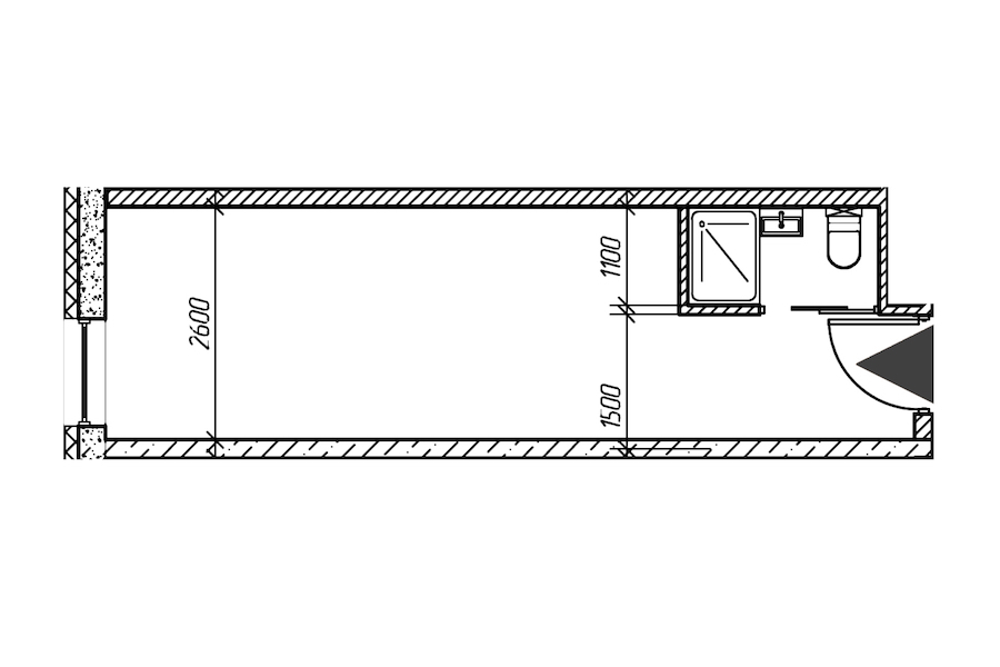 Квартира студия 22.8 м², 19/26 эт., Комплекс апартаментов «cOASIS VERTICAL»